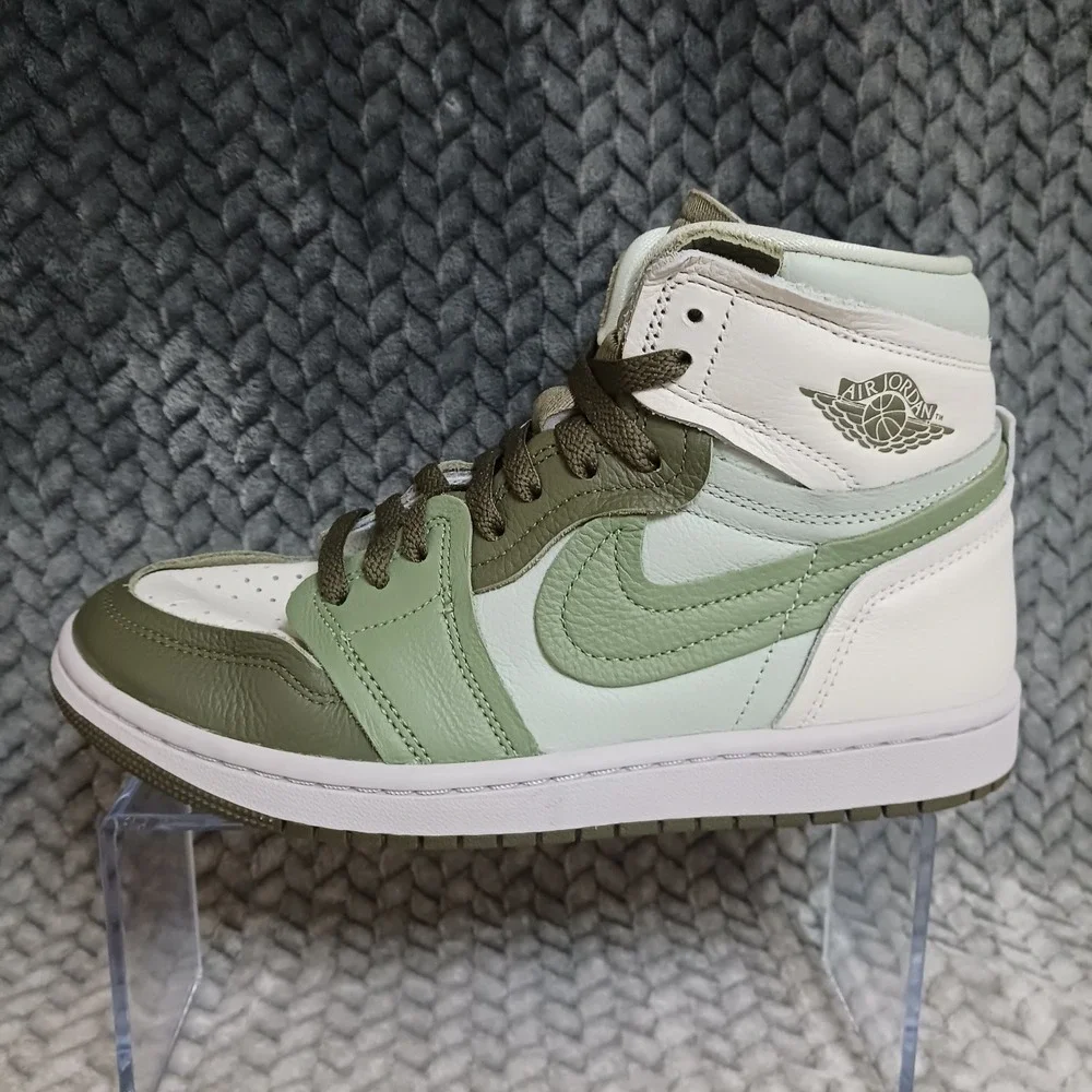 Nike Jordan 1 High Method of Make Medium Olive Women's Sneakers Shoes Size 8.5